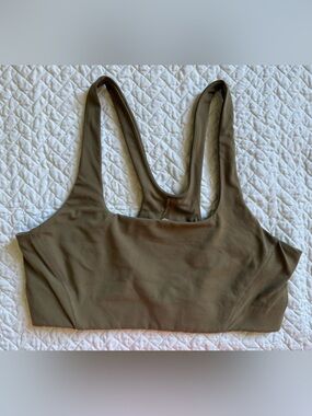 FP Movement: Tan/Olive-ish Racerback Sports Bra